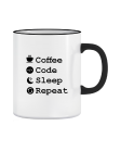 Puodelis Coffee Code Sleep Repeat